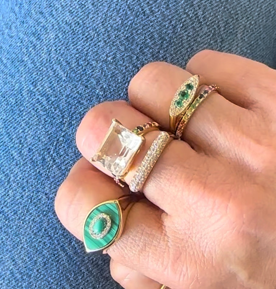 The Celeste Emerald Ring
