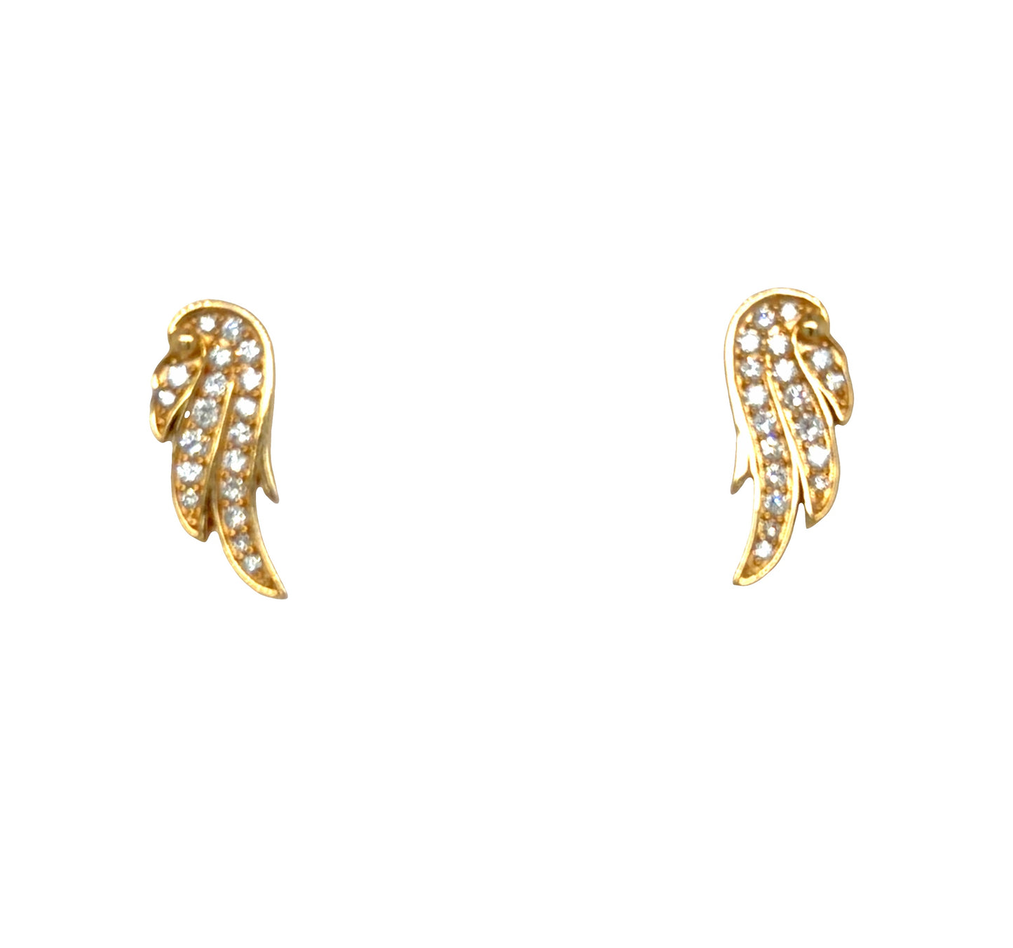 Sara Diamond Angel Wing Stud Earrings