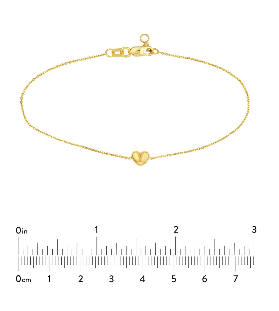 Puffy Heart Bracelet