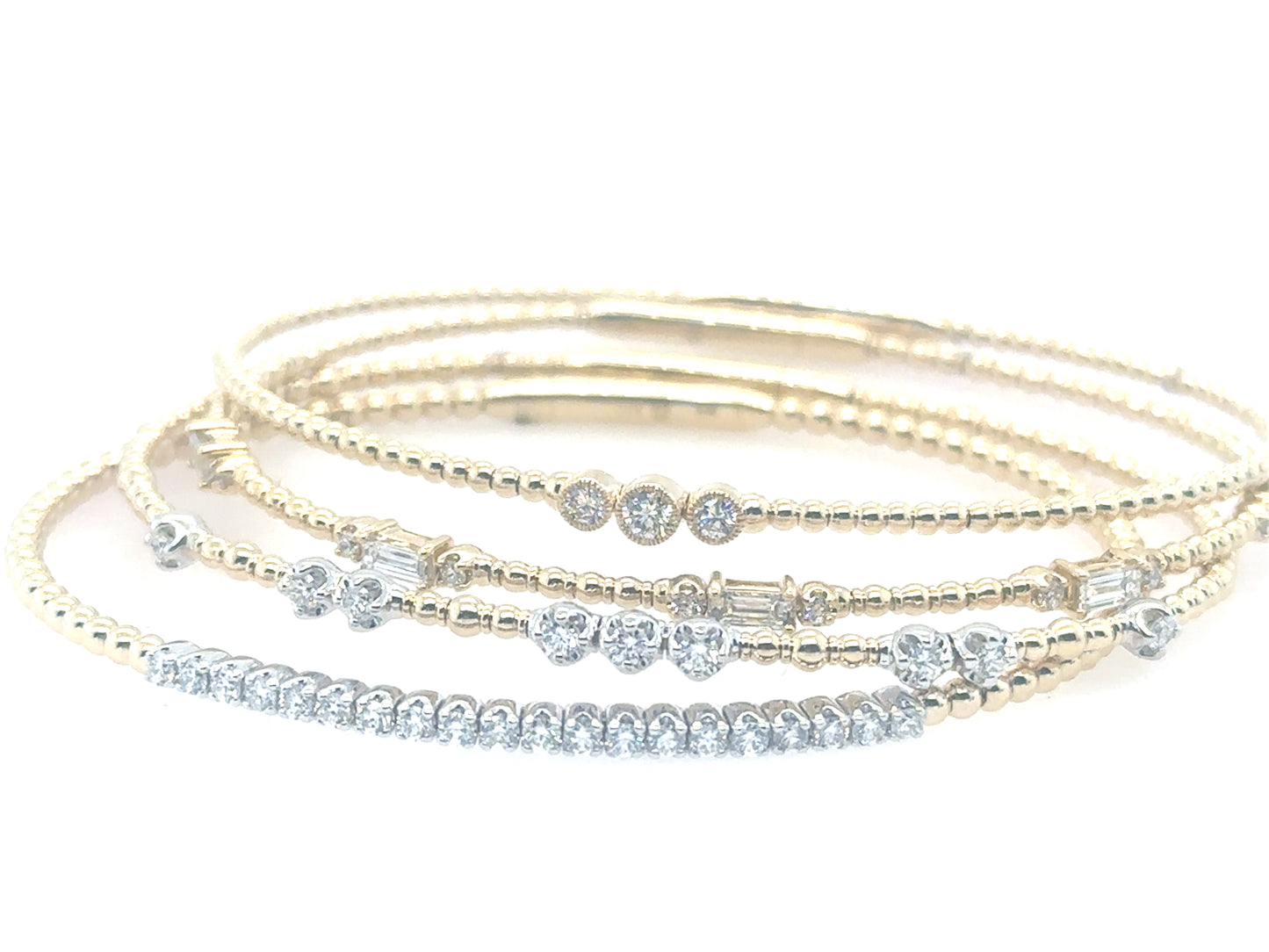Taylor Three Diamond Flexi Bracelet