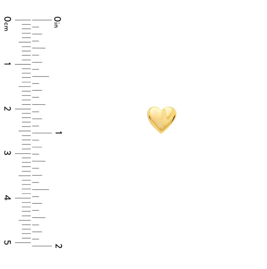 Puffy Heart Stud Earrings