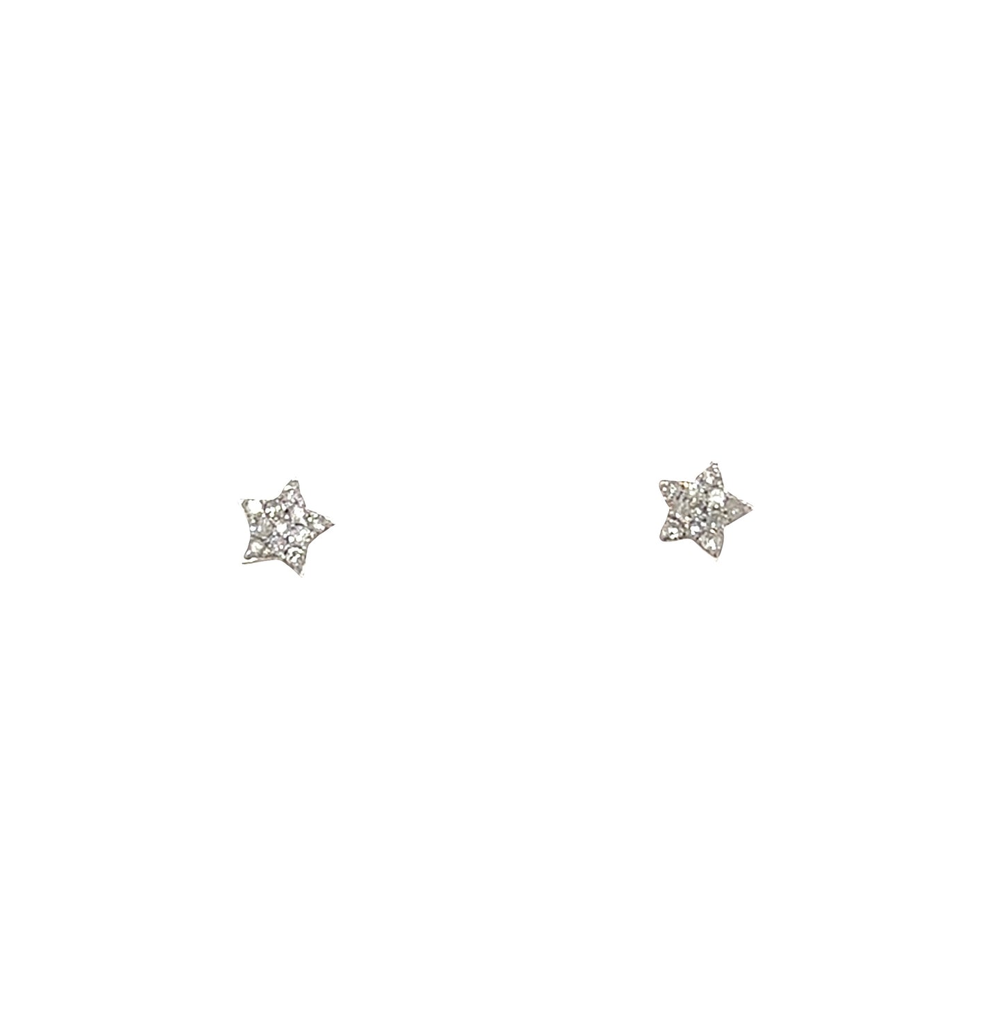 Diamond Star Stud Earrings