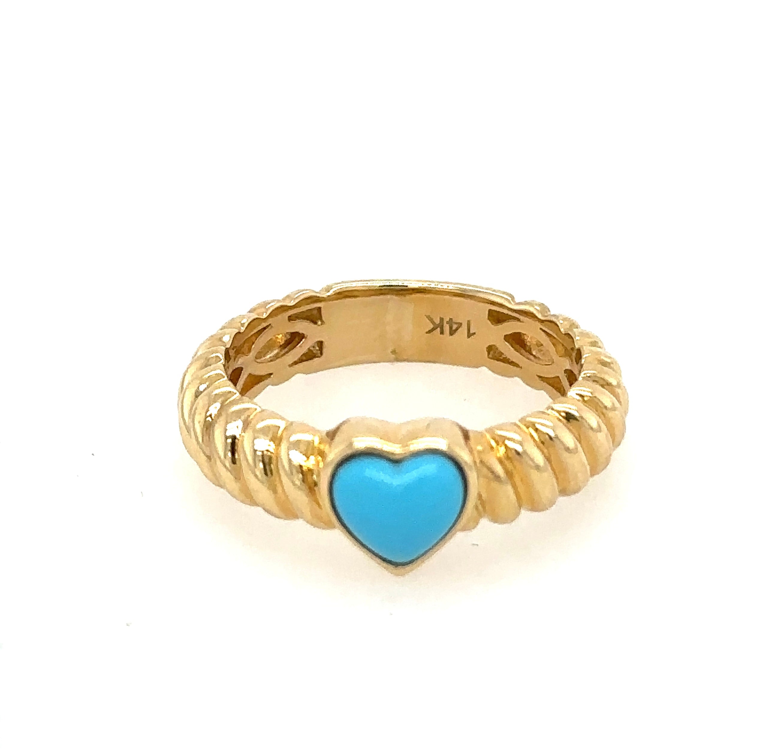 Taylor Turquoise Heart Ring