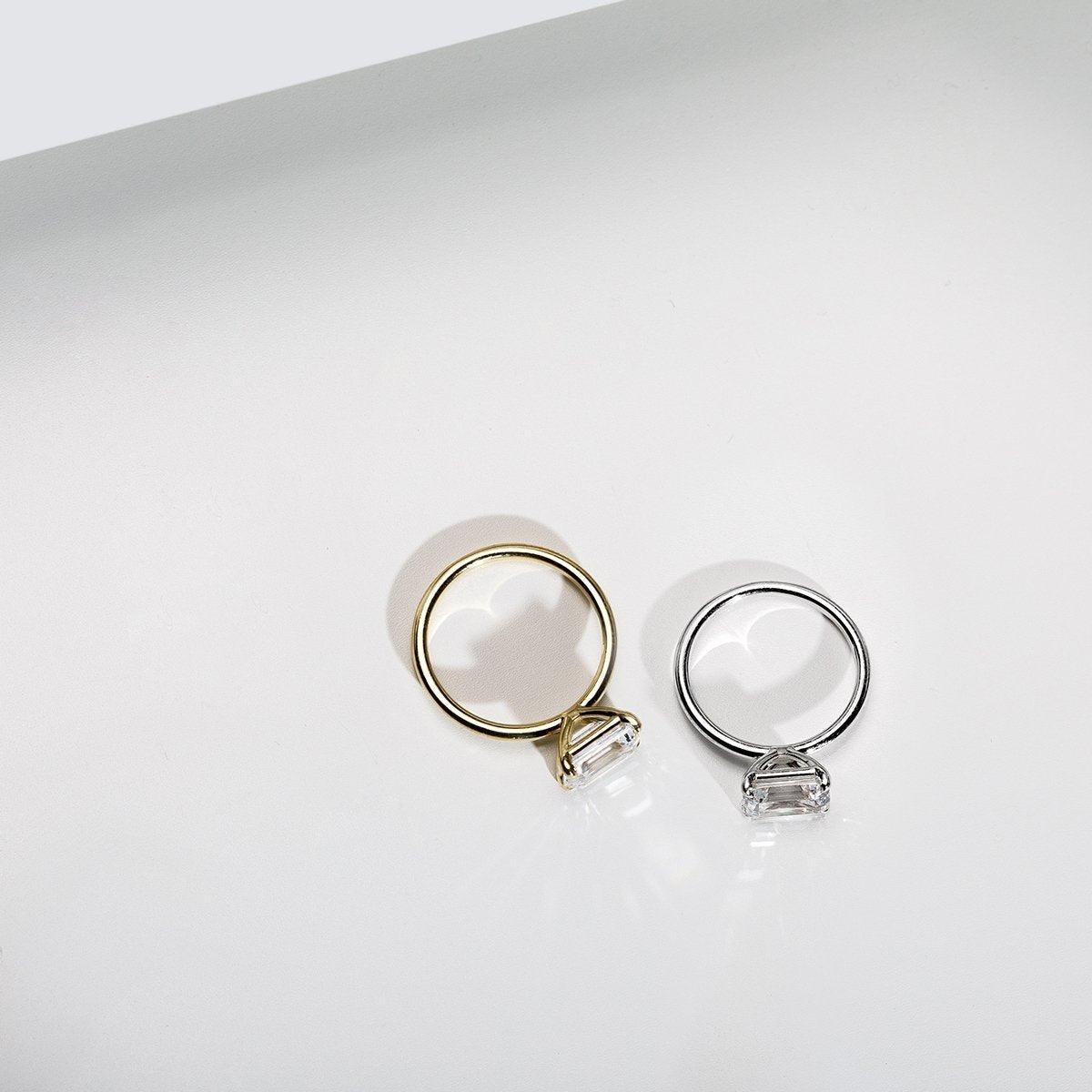 JBJ East-West Diamond Engagement Ring