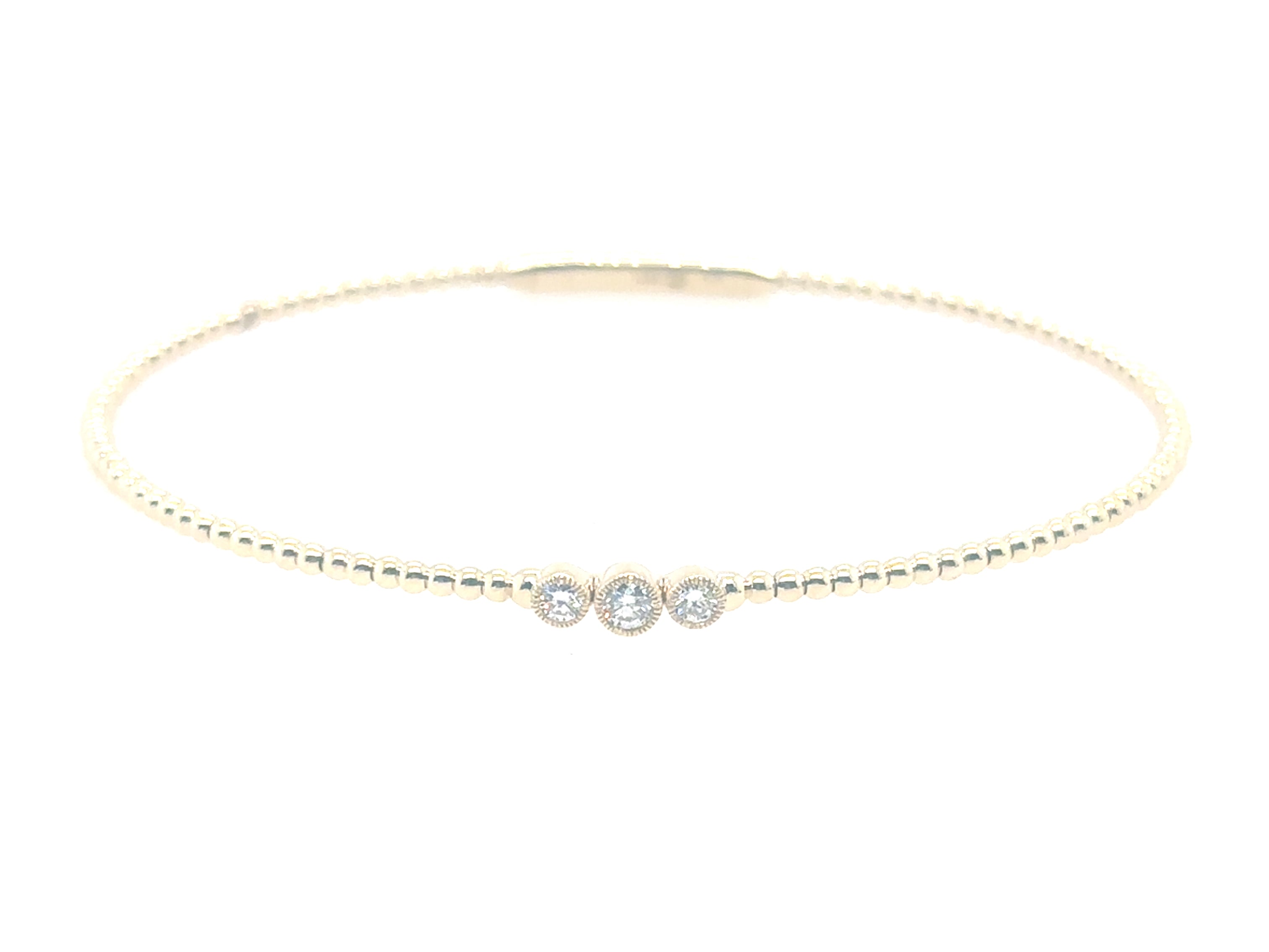 Taylor Three Diamond Flexi Bracelet