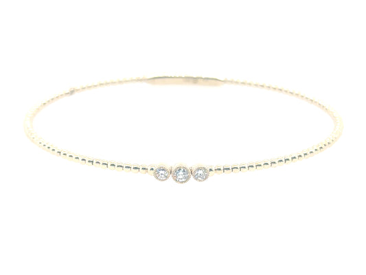 Taylor Three Diamond Flexi Bracelet