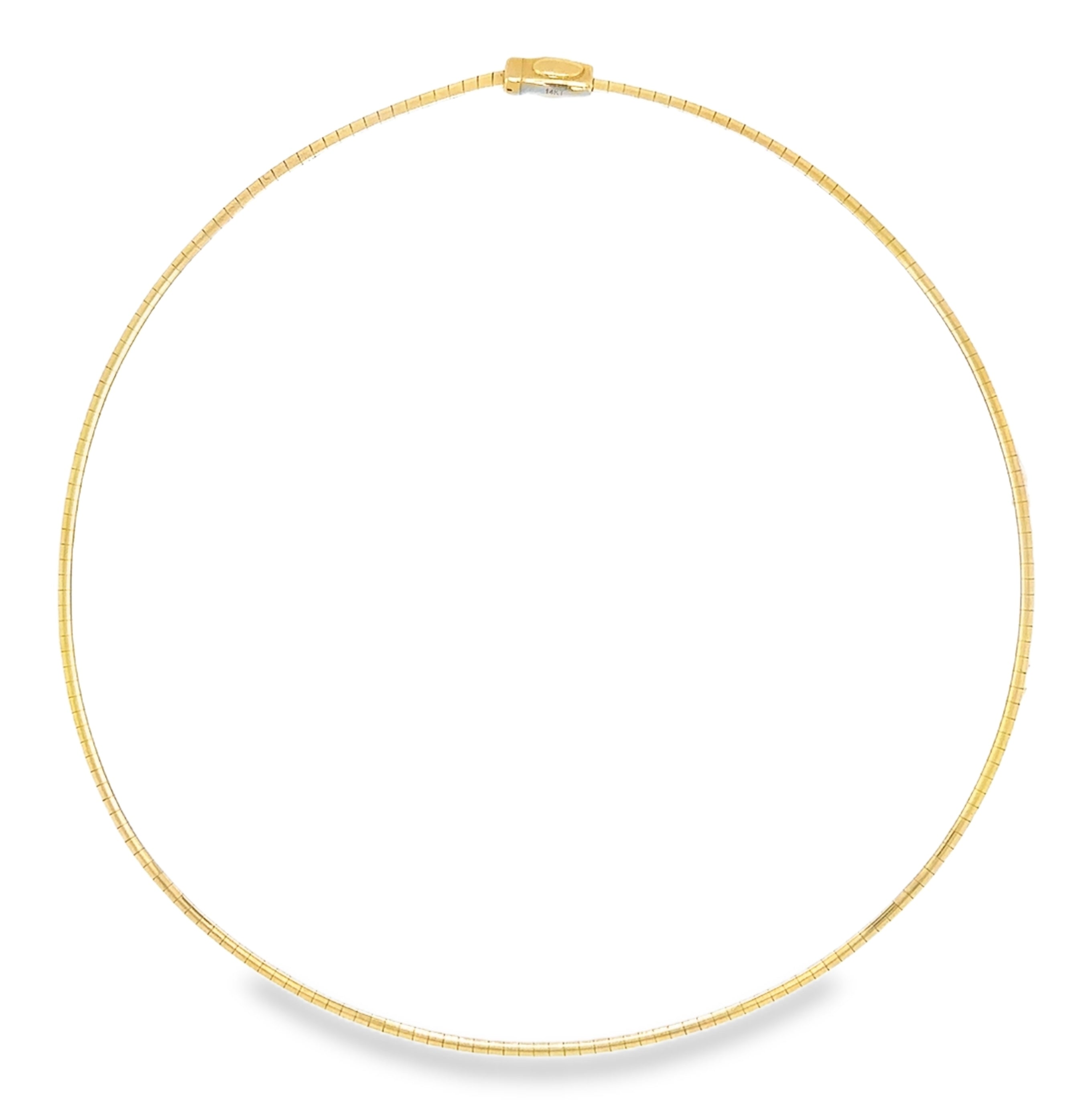 Two Tone Omega Collar Necklace