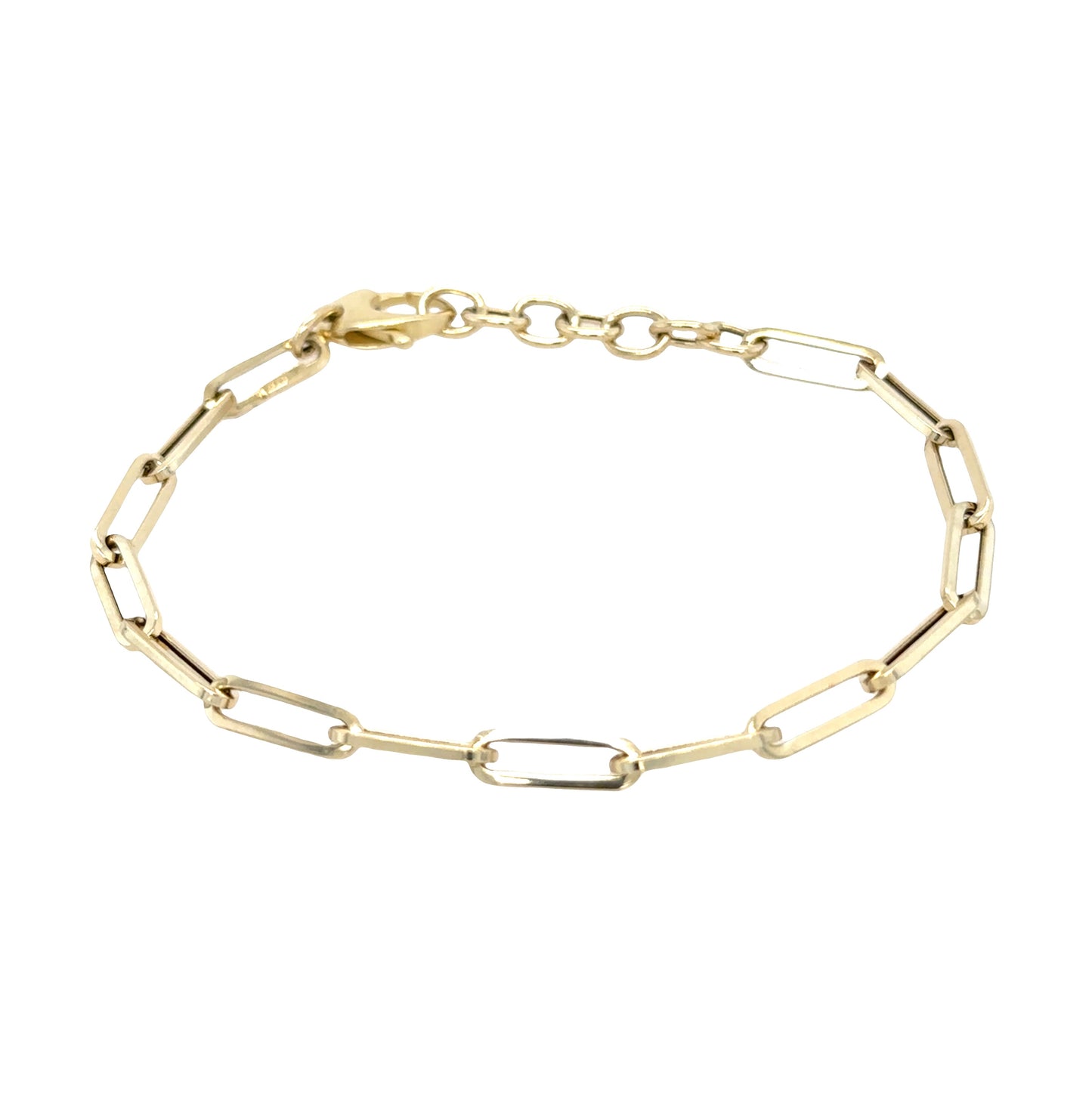 Shay 14k Yellow Gold Paperclip Bracelet