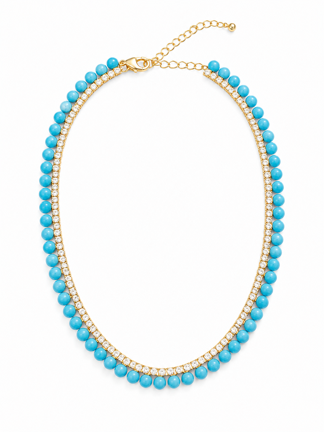 Sea Breeze Turquoise & Diamond Necklace