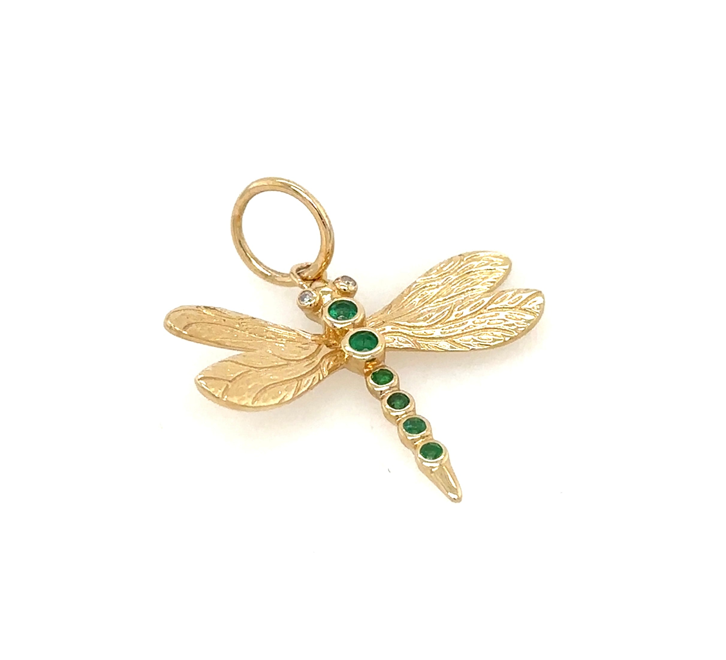 Ciara Textured Dragonfly Pendant