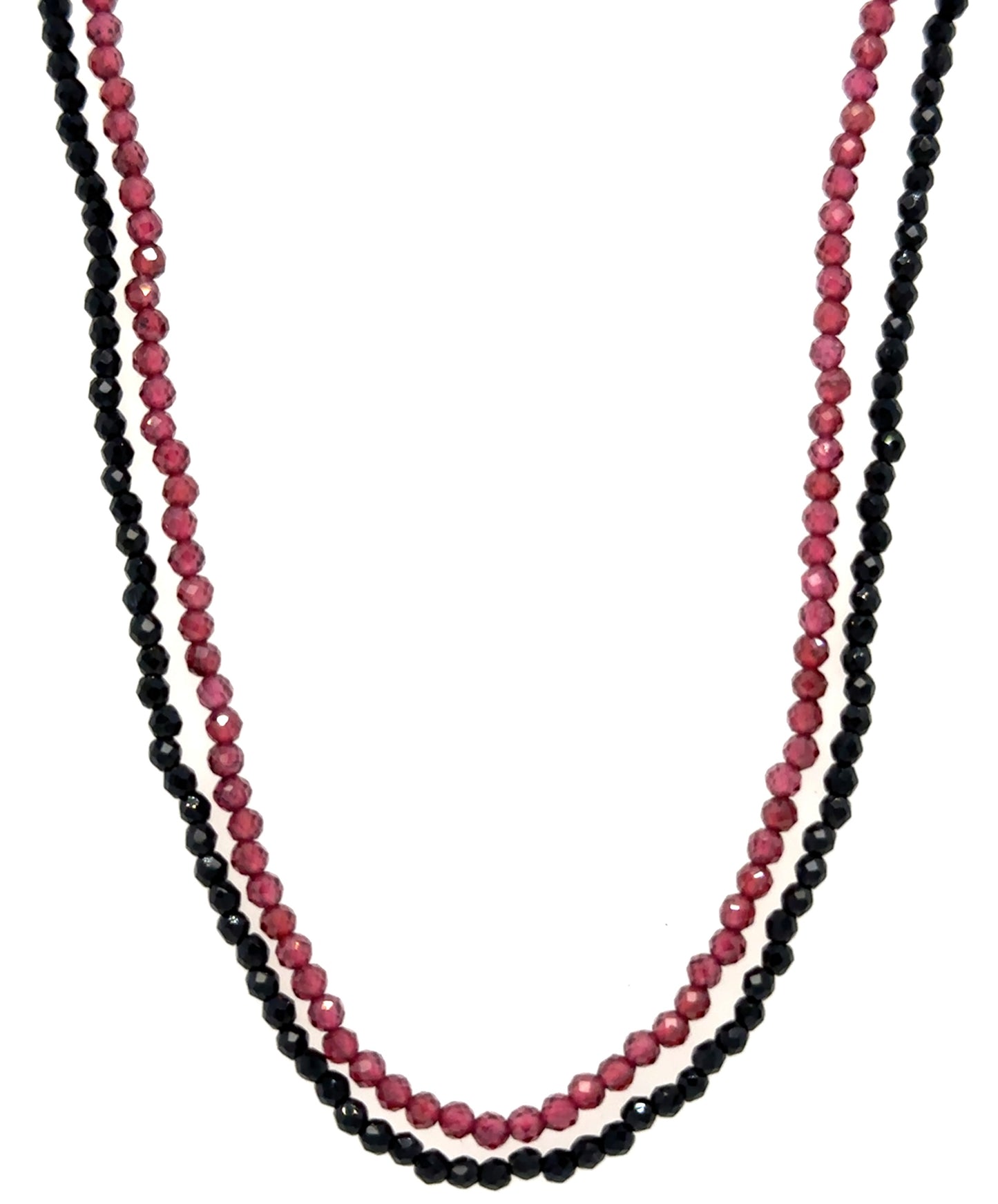 Semi Precious Gemstone Long Strand Necklace