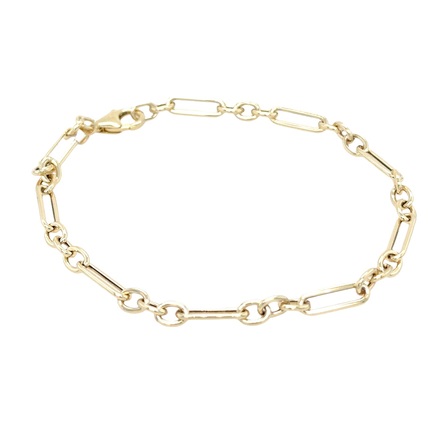 Emma 14k Yellow Gold Paperclip Bracelet