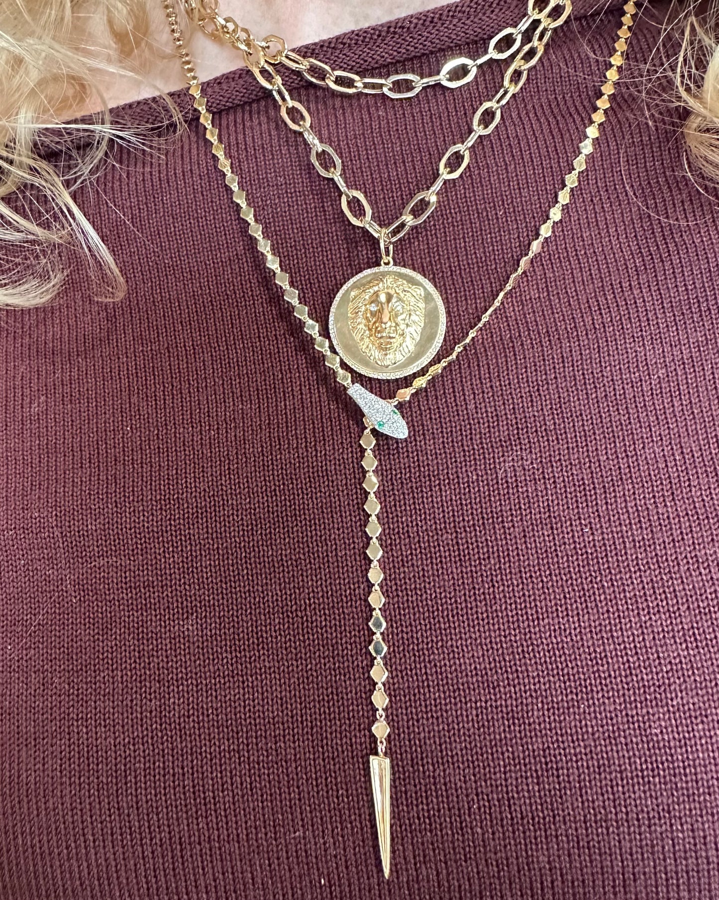 Olivia Oval Long Strand Necklace