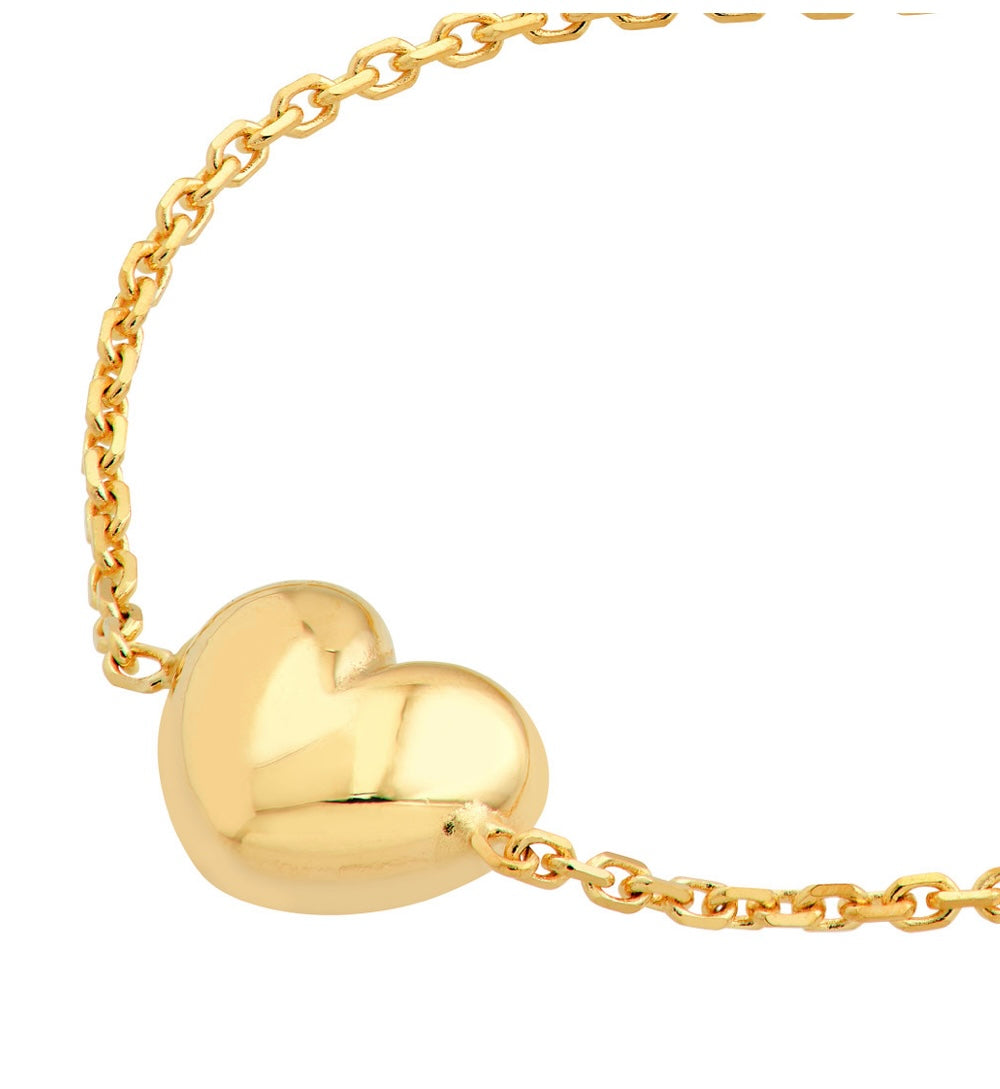 Puffy Heart Bracelet