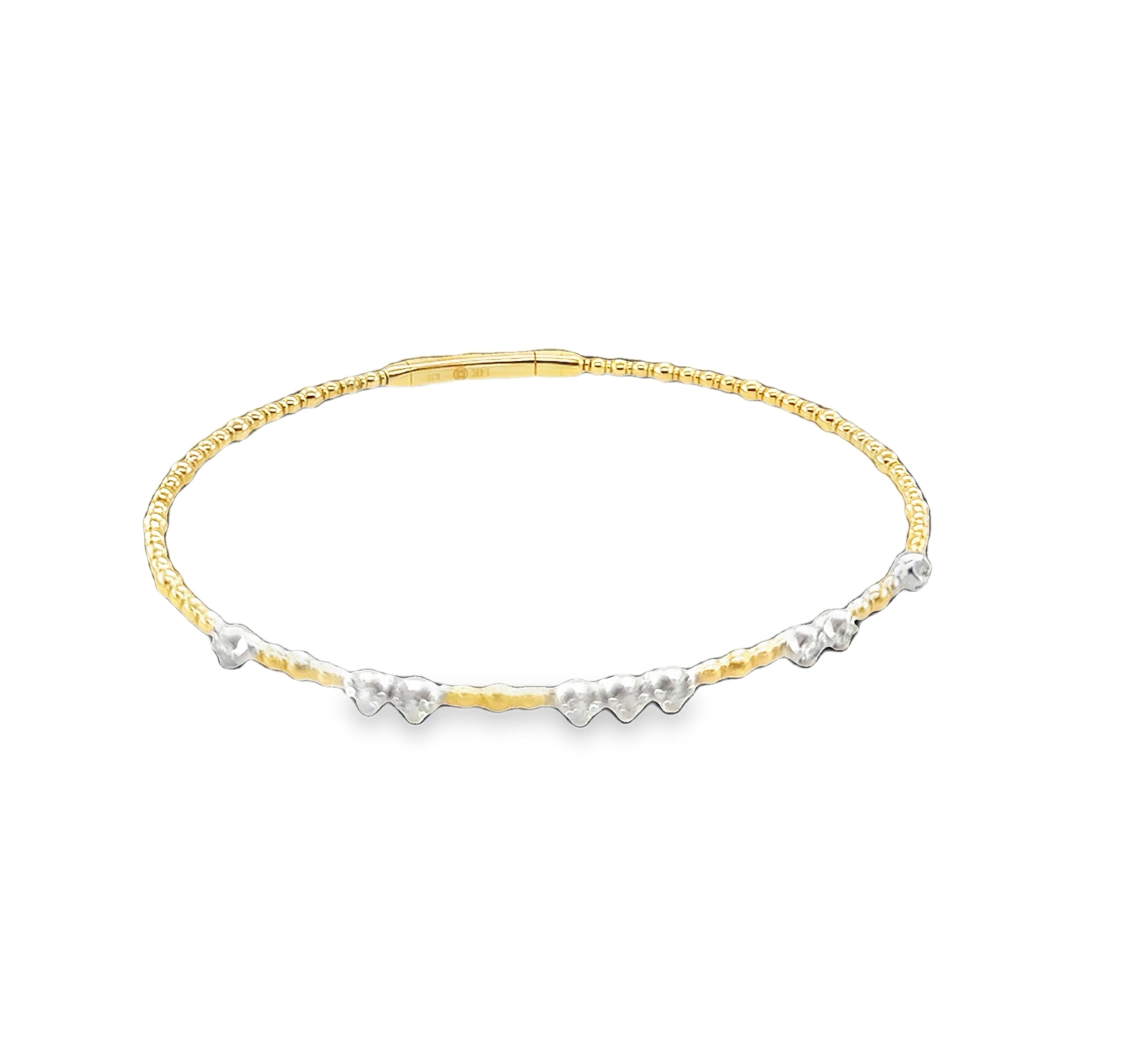 Addie Diamond & Gold Flexi Bracelet