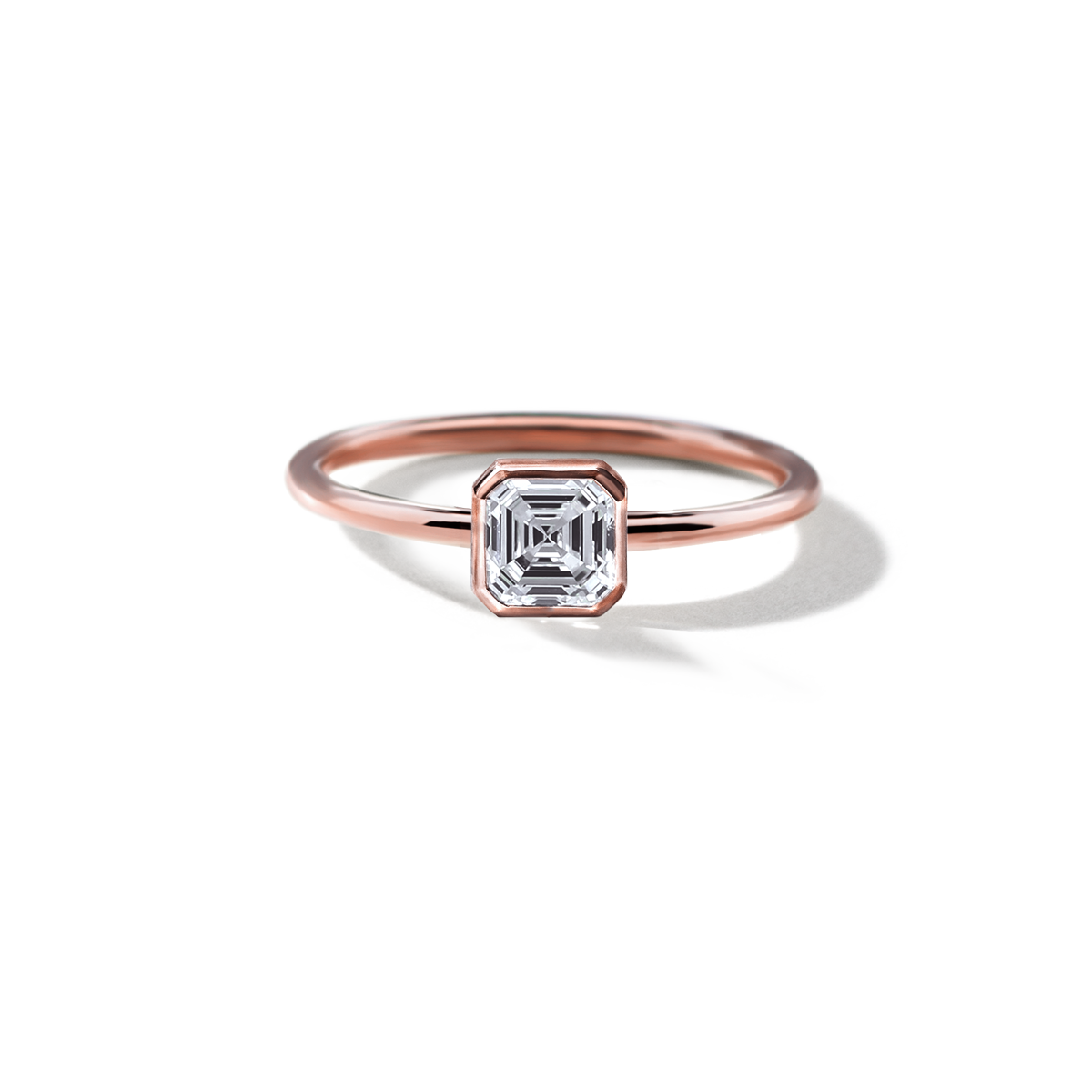 JBJ Bezel Diamond Engagement Ring
