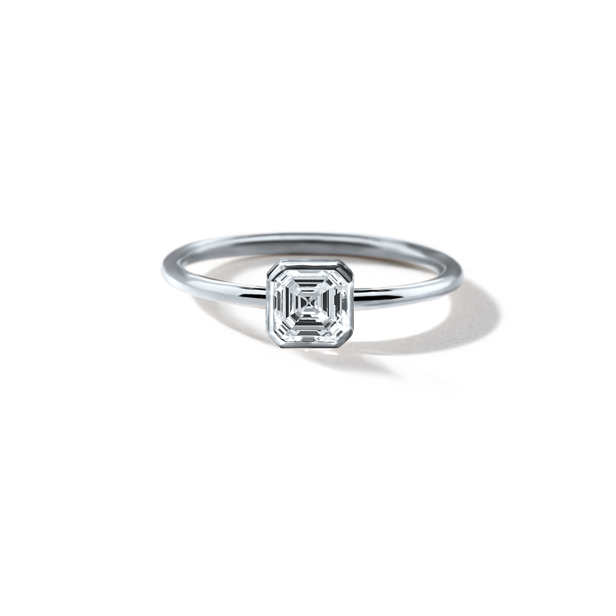JBJ Bezel Diamond Engagement Ring