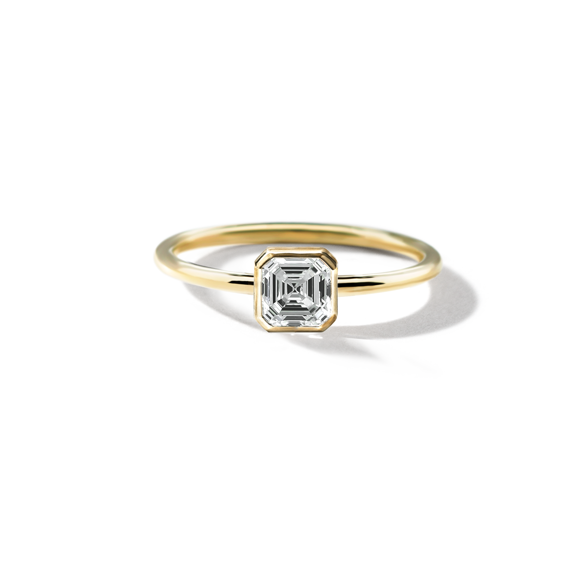 JBJ Bezel Diamond Engagement Ring