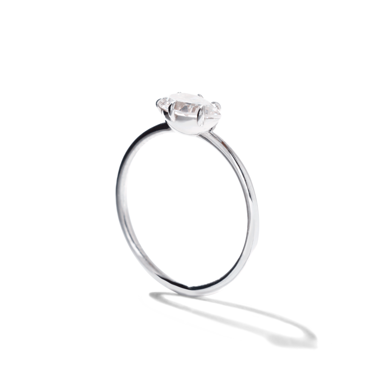 JBJ East-West Diamond Engagement Ring