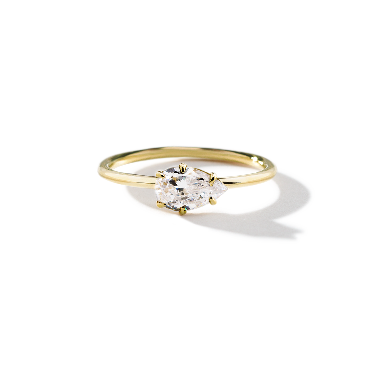 JBJ East-West Diamond Engagement Ring