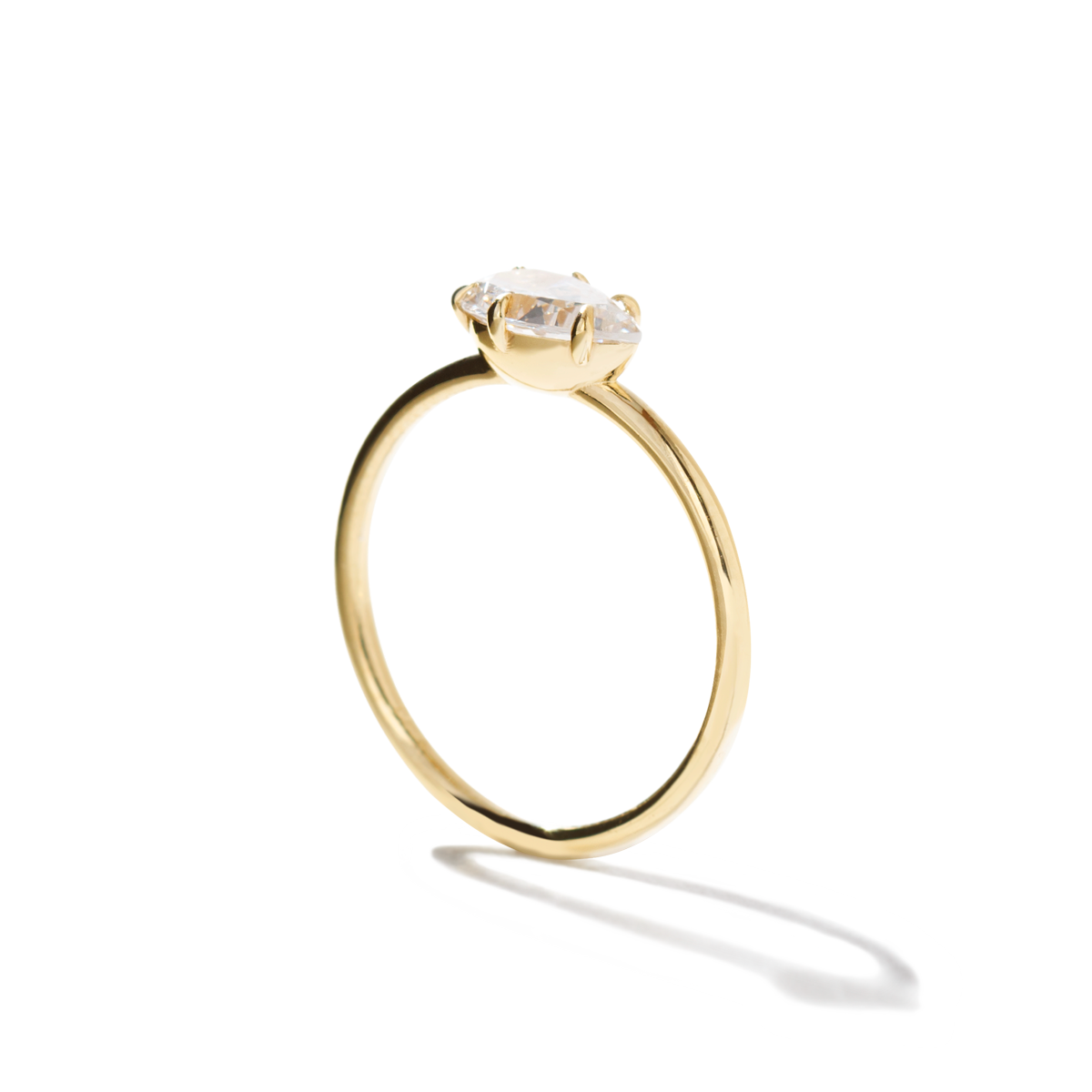 JBJ East-West Diamond Engagement Ring
