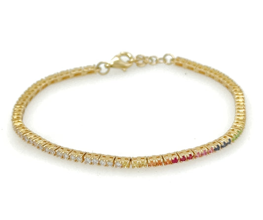 Sienna & Diamonds Tennis Bracelet