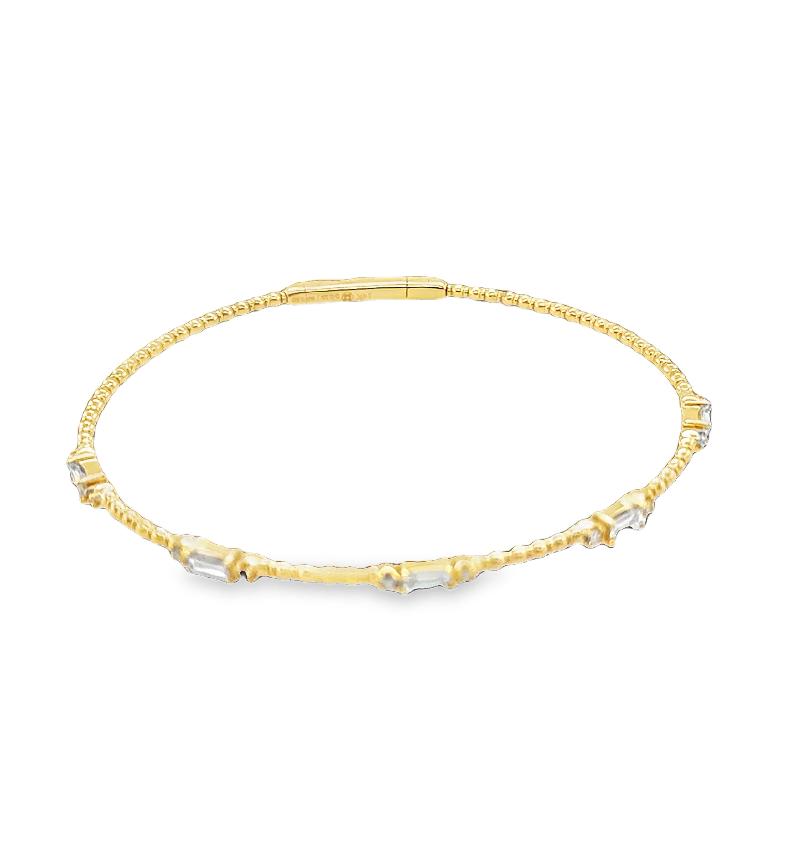Peggy Baguette Diamond Flexi Bracelet