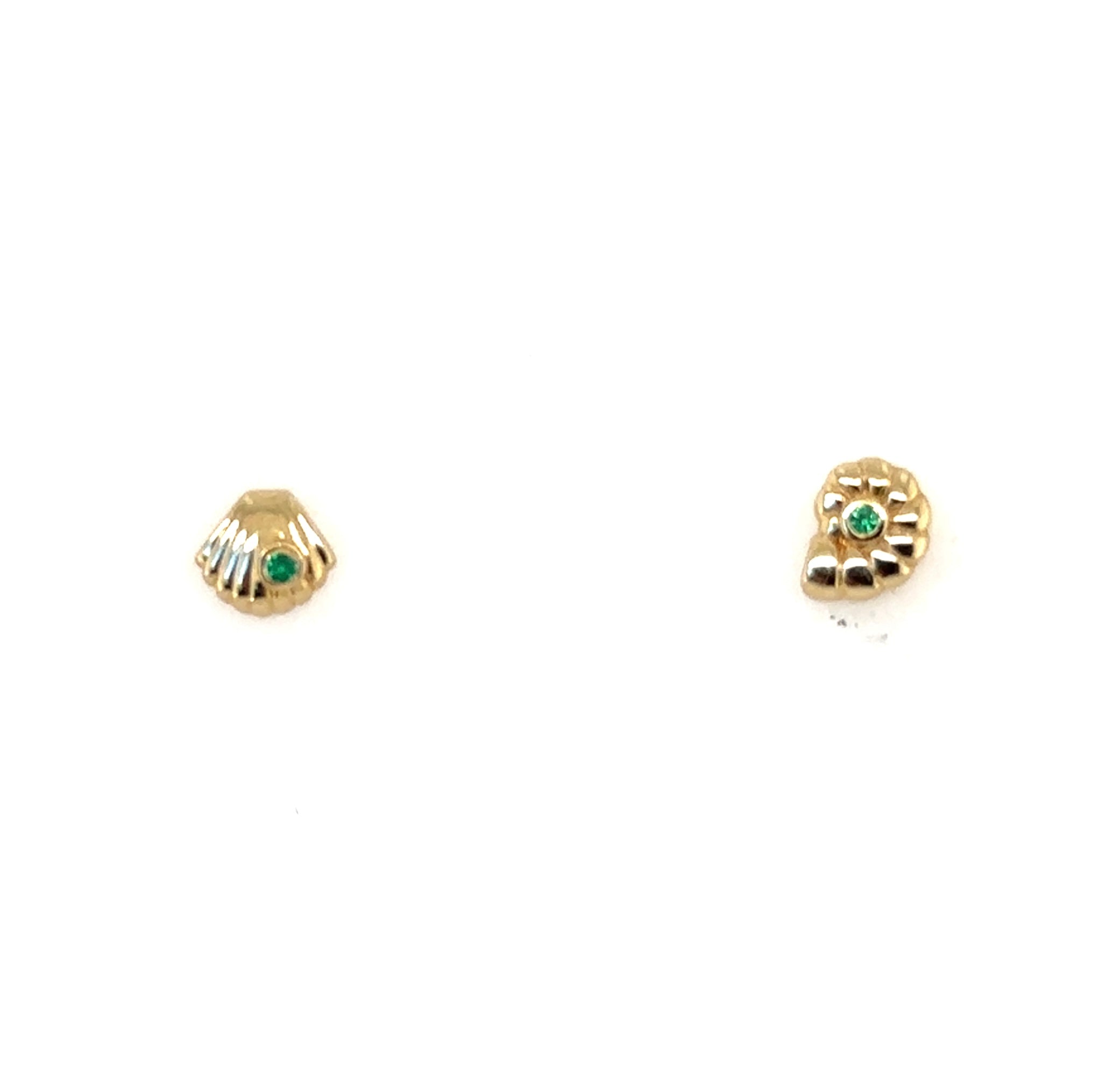 Mis Matched Shell Stud Earrings