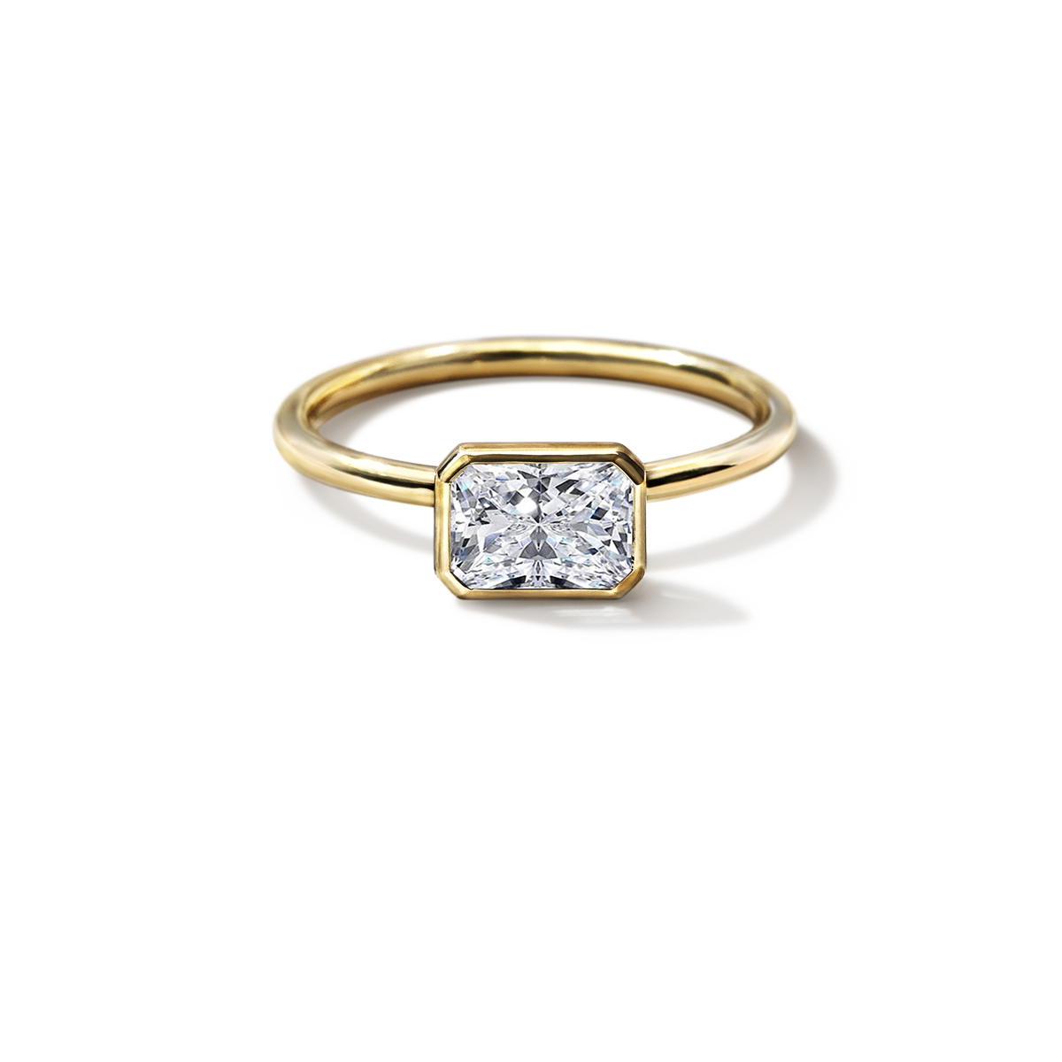 JBJ Bezel Diamond Engagement Ring