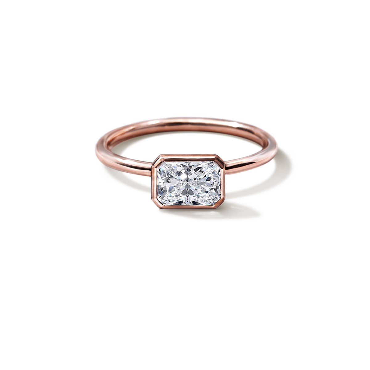 JBJ Bezel Diamond Engagement Ring