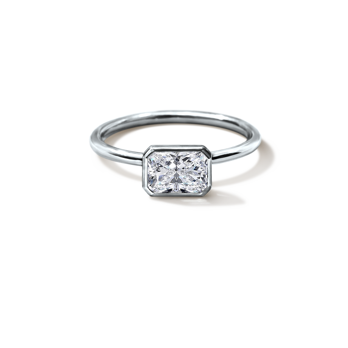 JBJ Bezel Diamond Engagement Ring
