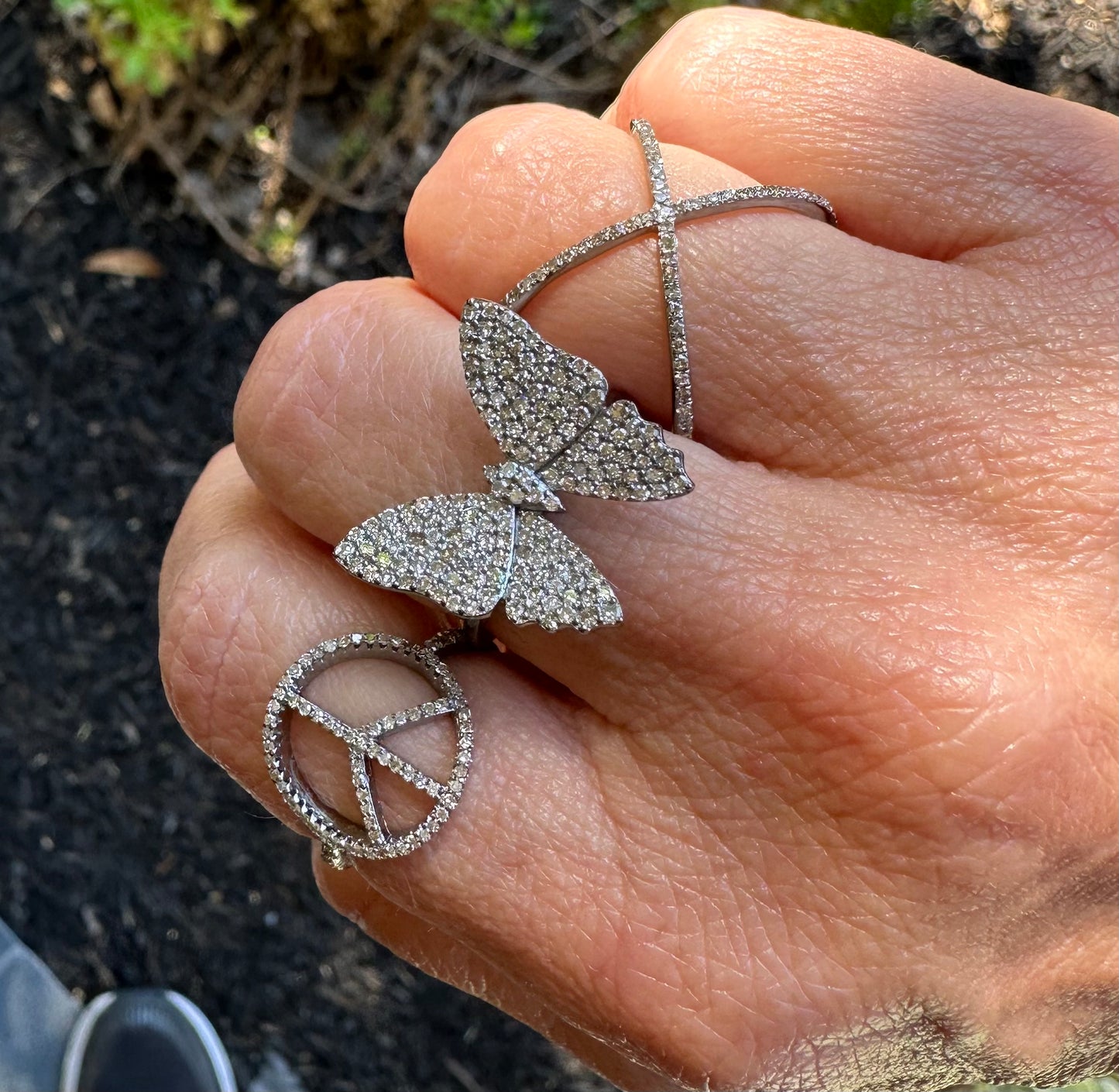 X Diamond Ring