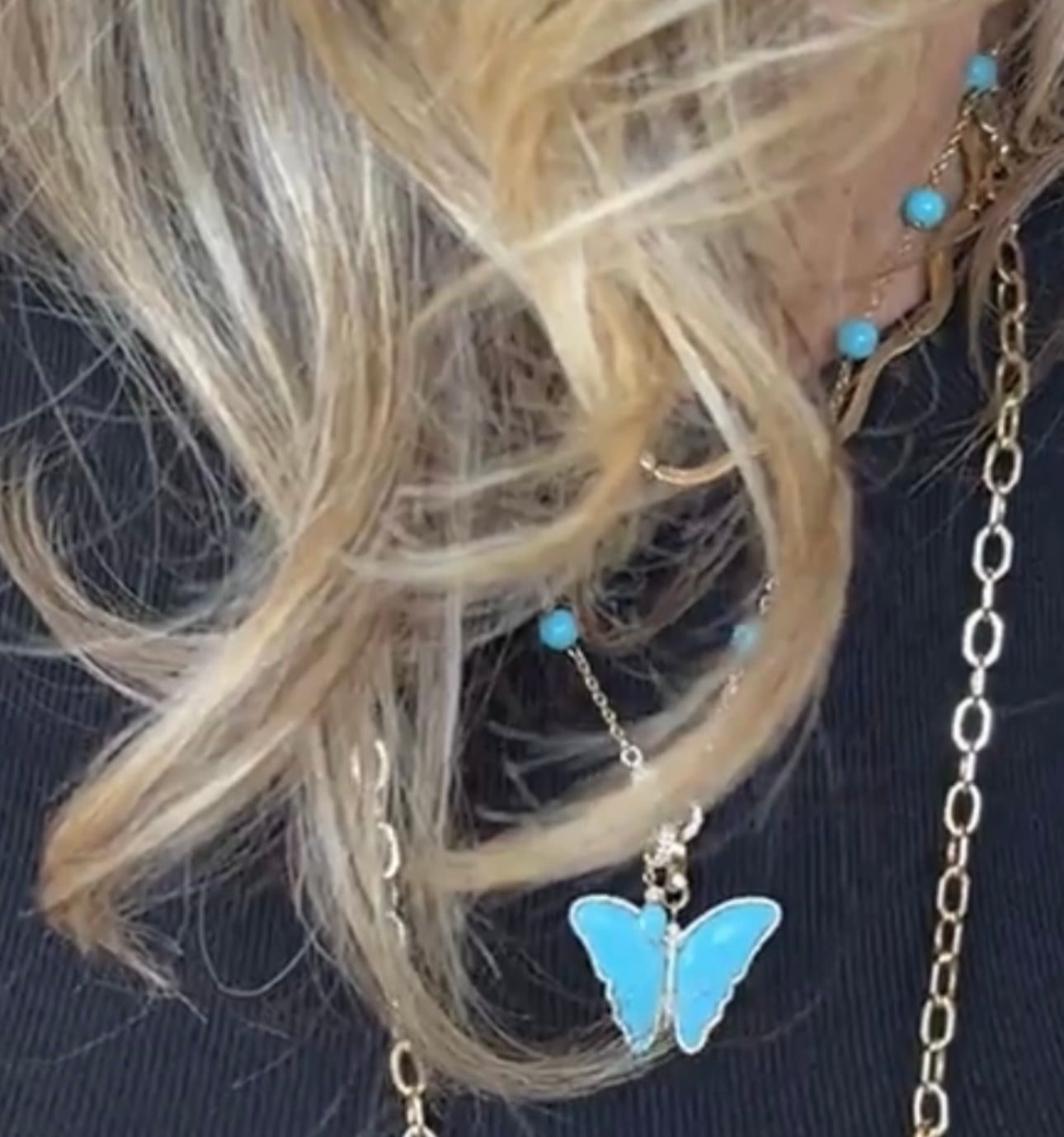 Sawyer Turquoise & Diamond Butterfly Pendant