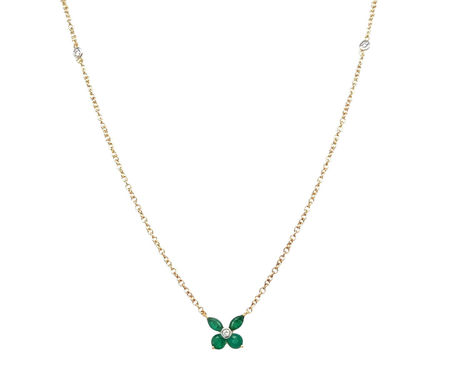 Butterfly Dainty Gemstone Necklace