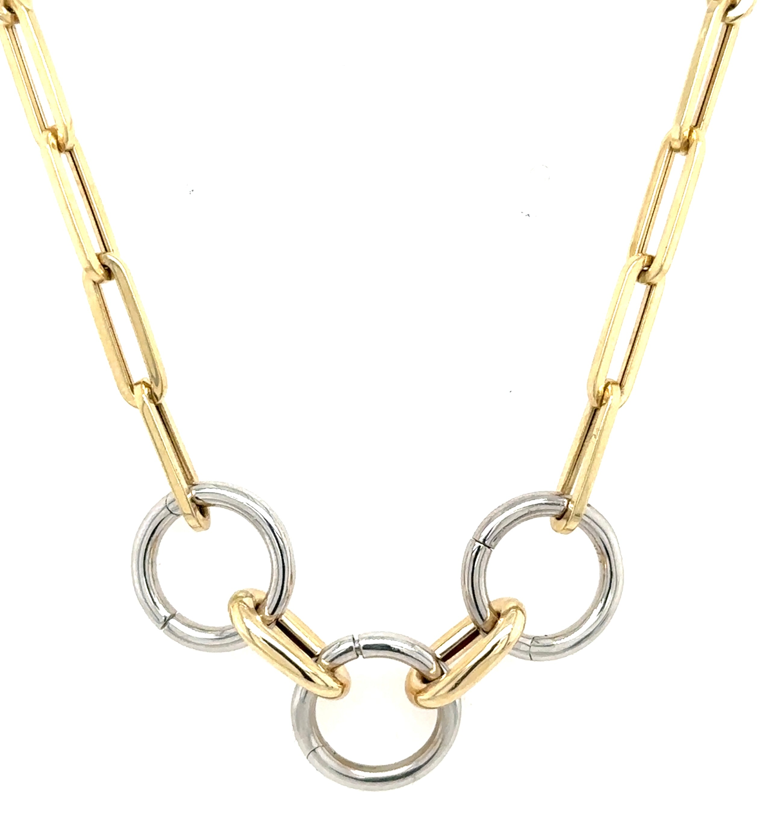Gemma 14k Two Tone Necklace
