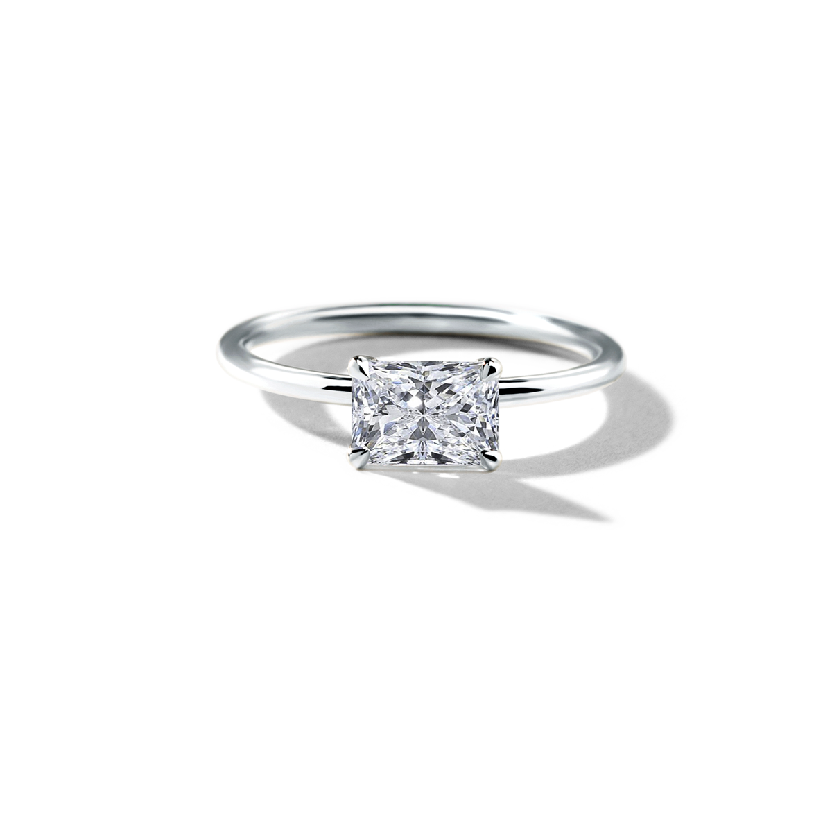 JBJ East-West Diamond Engagement Ring
