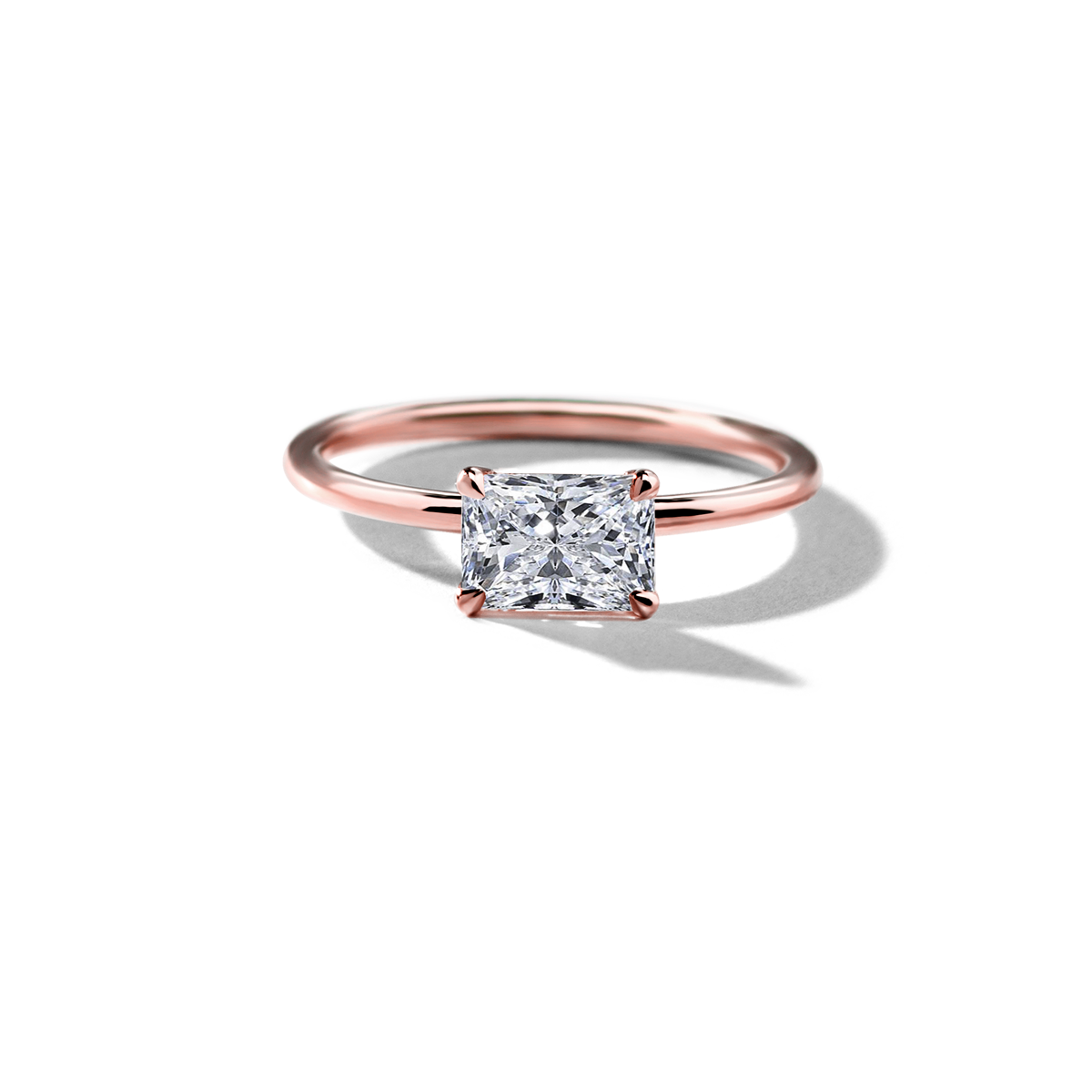 JBJ East-West Diamond Engagement Ring