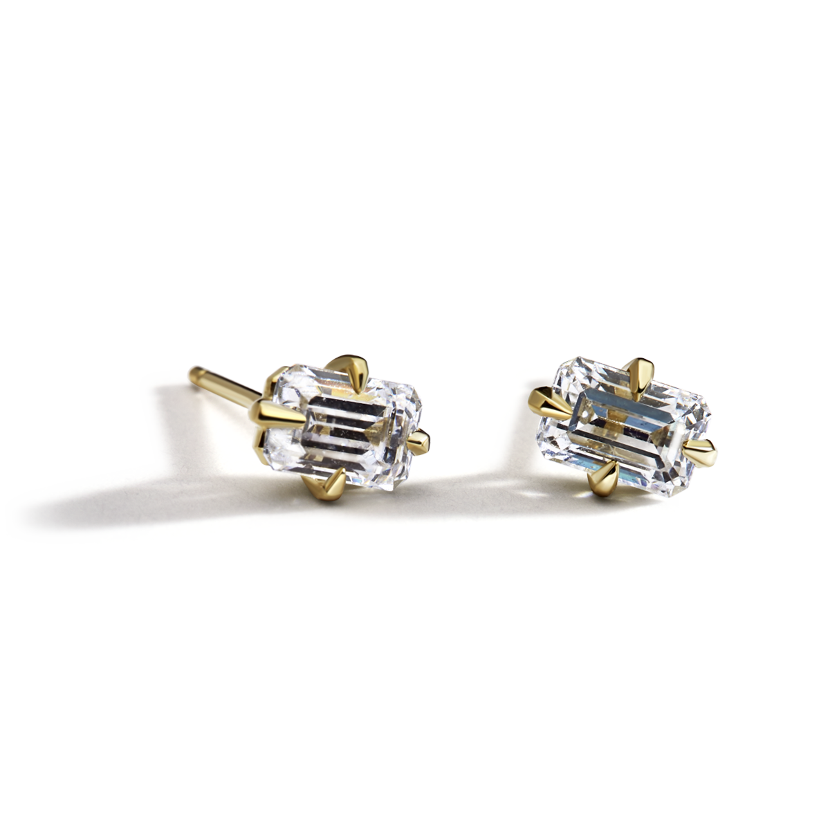 Everyday Emerald Diamond Studs