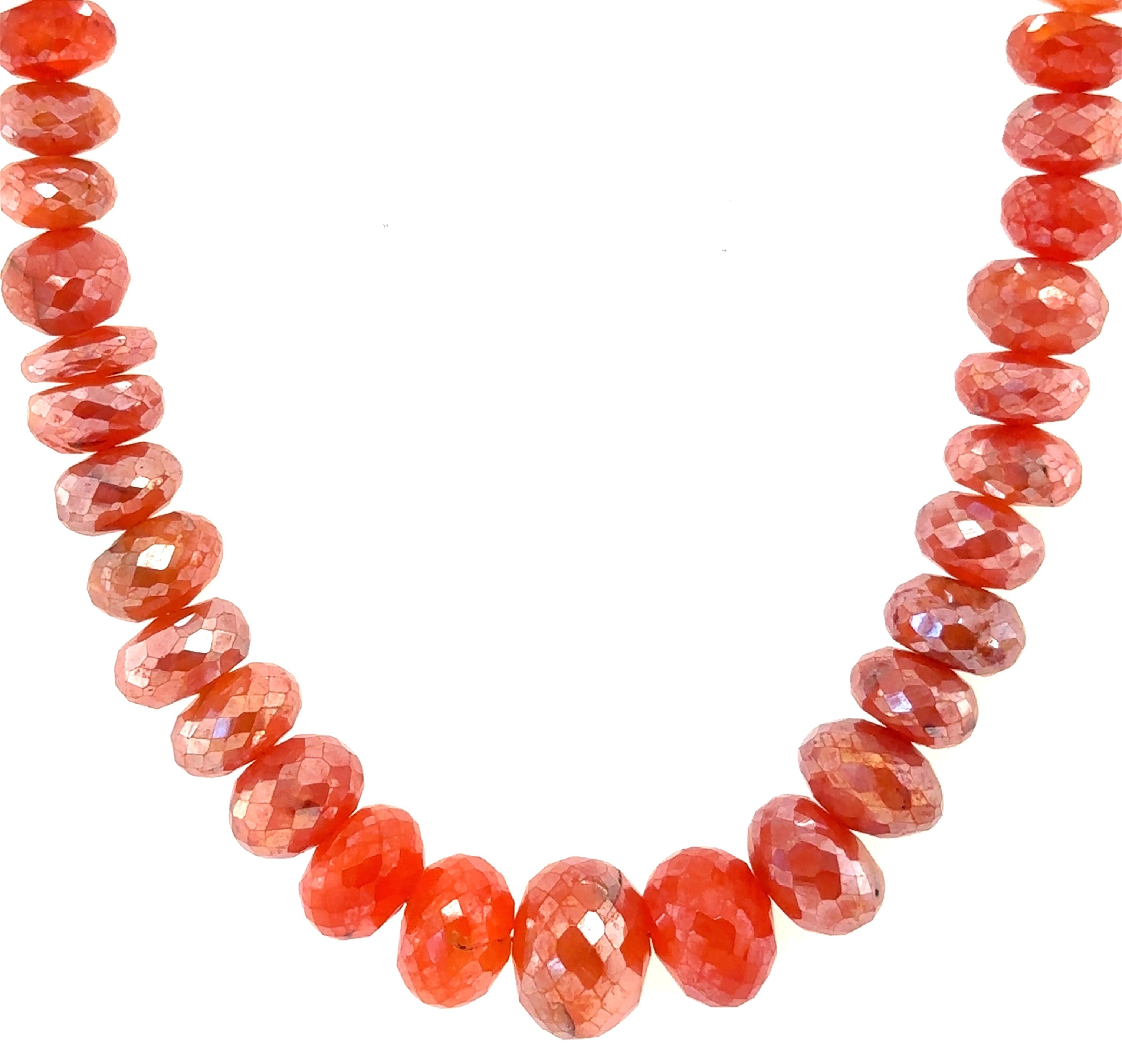 Mystic Coated Carnelian Gemstone Necklace
