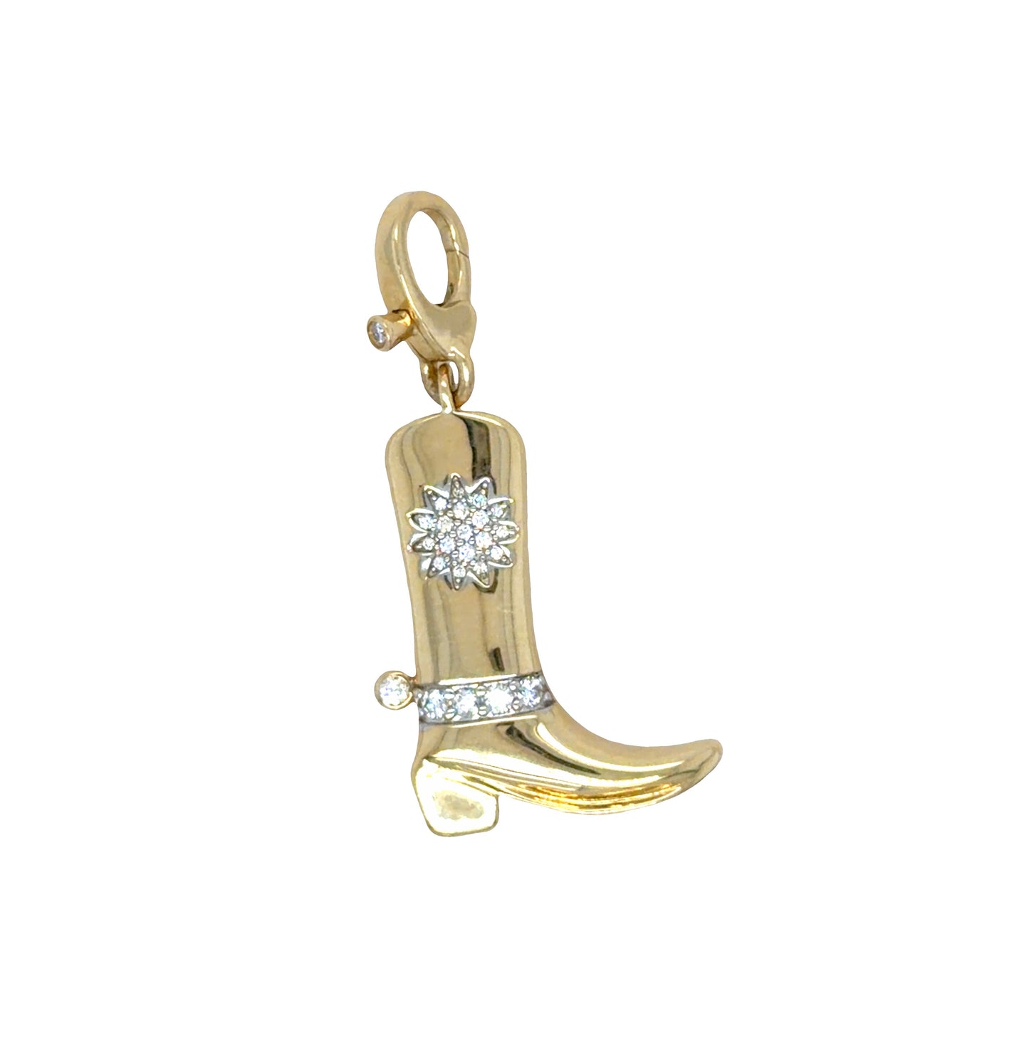 Diamond Cowboy Boot Charm – Year of the Fire Horse