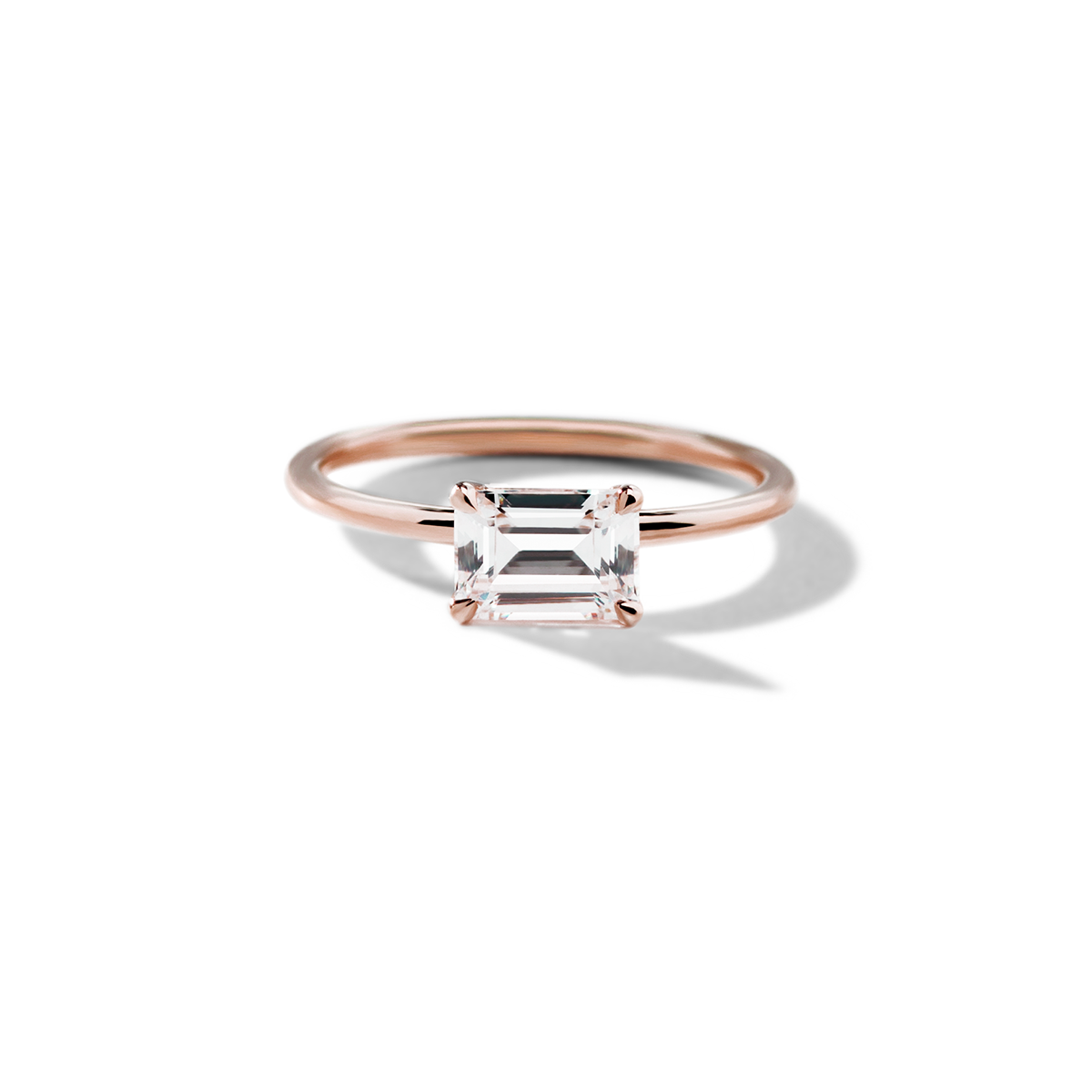 JBJ East-West Diamond Engagement Ring