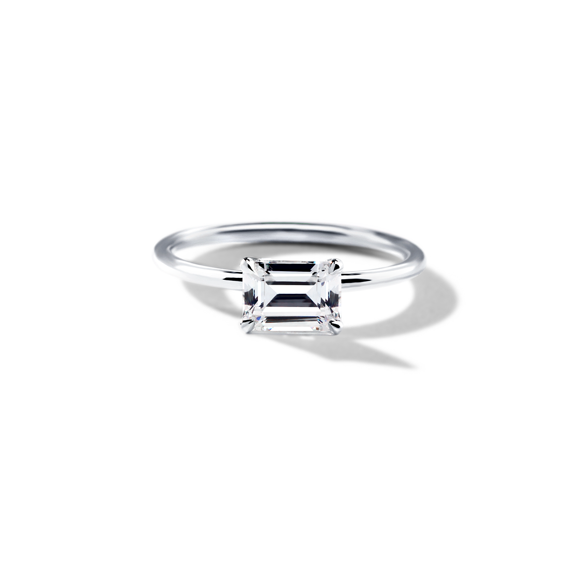 JBJ East-West Diamond Engagement Ring