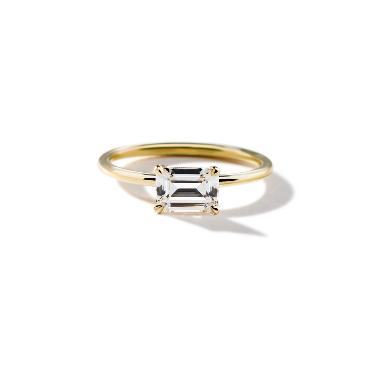 JBJ East-West Diamond Engagement Ring