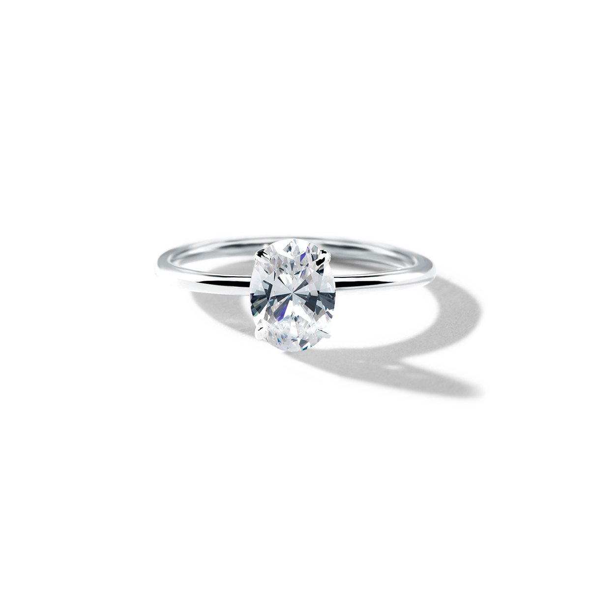 JBJ Hidden Halo Diamond Engagement Ring