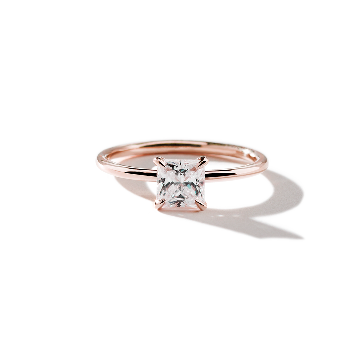 JBJ Hidden Halo Diamond Engagement Ring