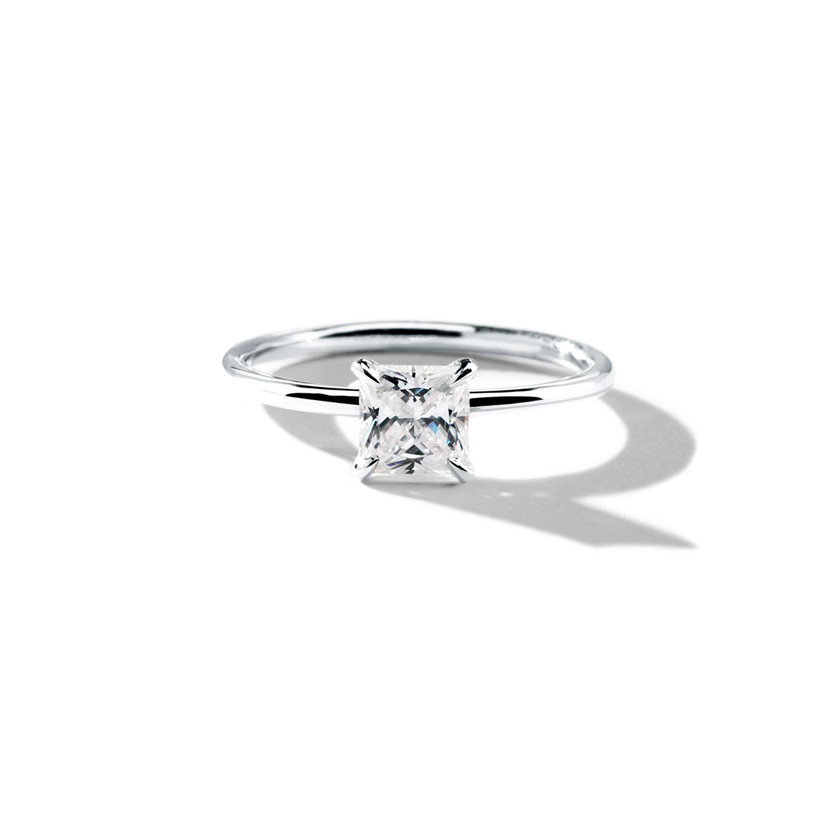 JBJ Hidden Halo Diamond Engagement Ring