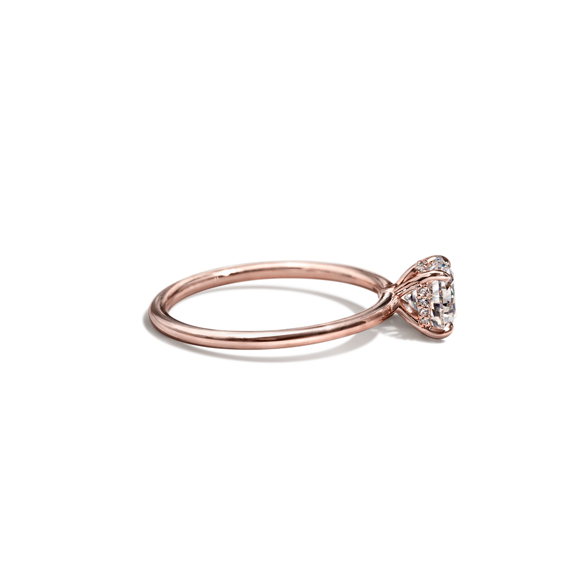 JBJ Hidden Halo Diamond Engagement Ring