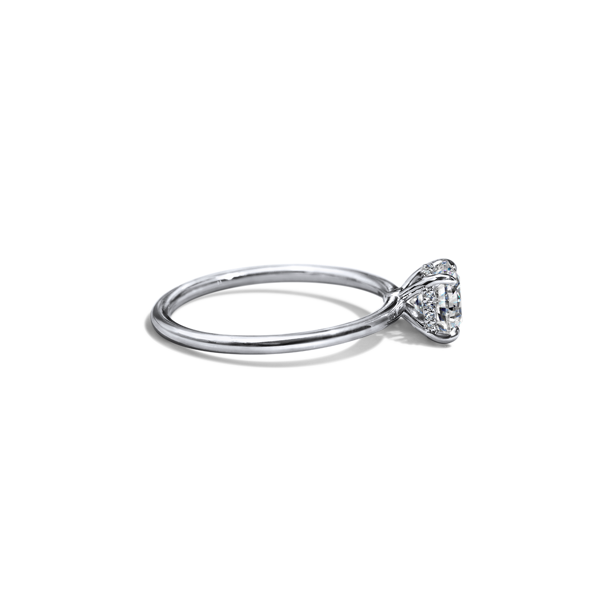 JBJ Hidden Halo Diamond Engagement Ring