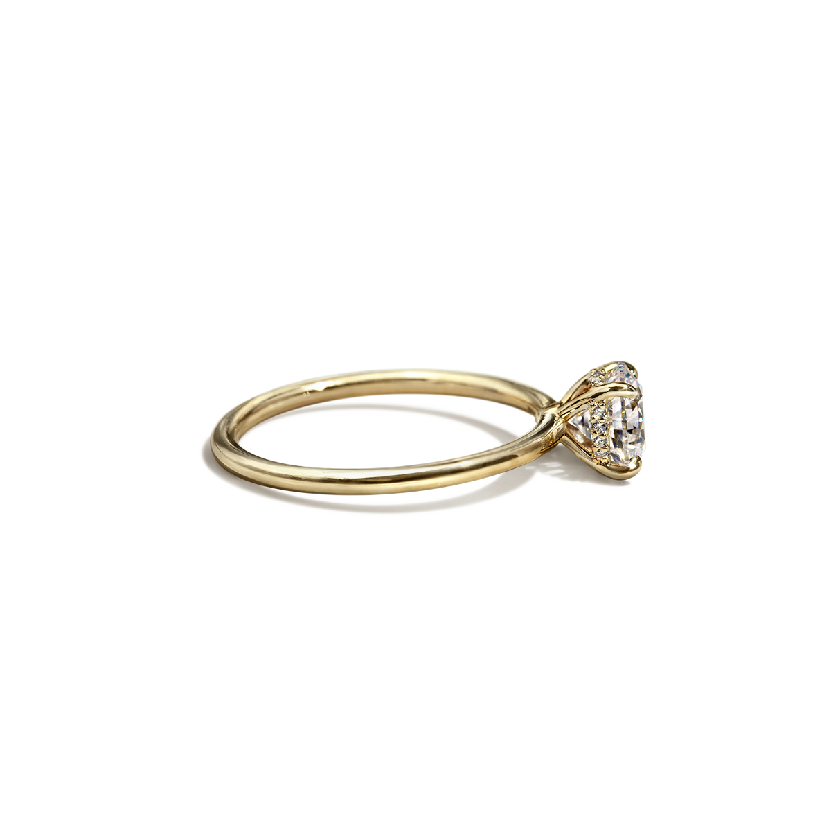 JBJ Hidden Halo Diamond Engagement Ring