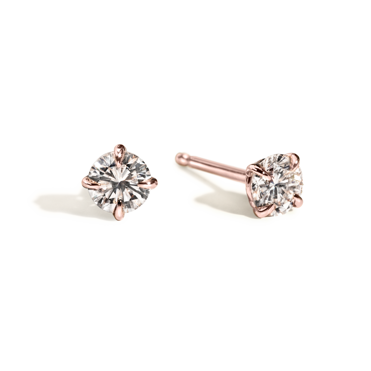 Everyday Round 4 Prong Diamond Stud